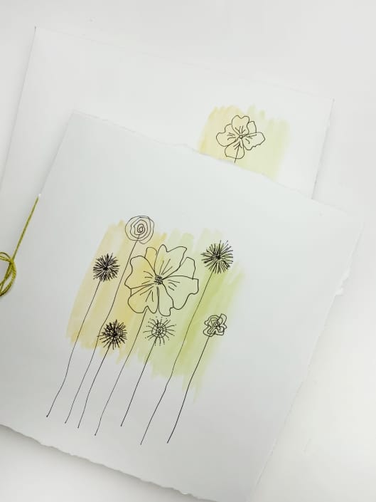 Flowers Book Invitation